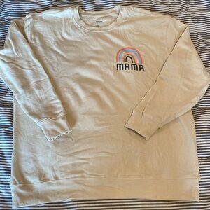 Sonoma Mama print crewneck sweatshirt